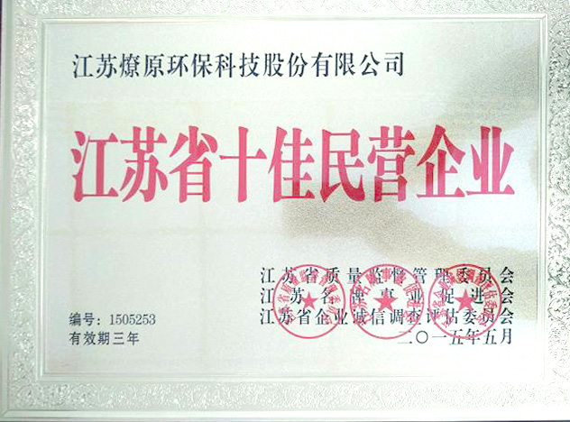 Top 10 Private Enterprises in Jiangsu Province